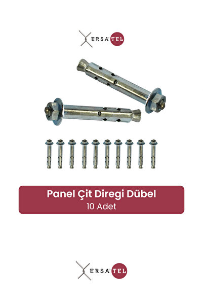 ERSA DEMİR ÇELİK Panel Çit Direği Dübel 10 Adet