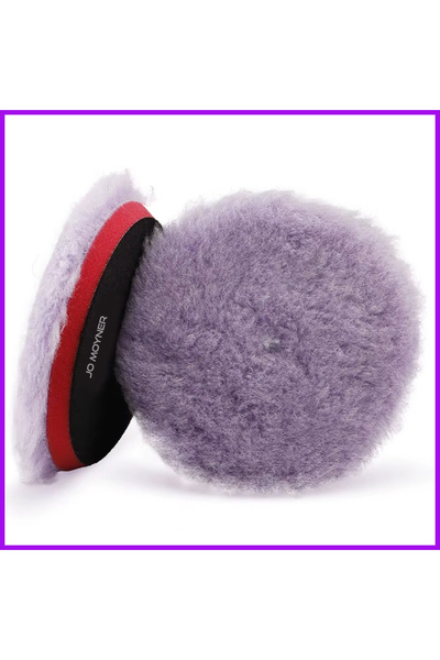 Jo Moyner Heavy Cut Yün Polisaj Pedi/Keçesi-Ağır Çizik Giderici-150mm-Mor-Ara...