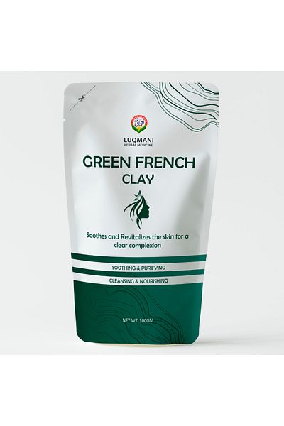 LUQMAN French Green Clay 100gram Natural Detox Mask for Radiant Skin