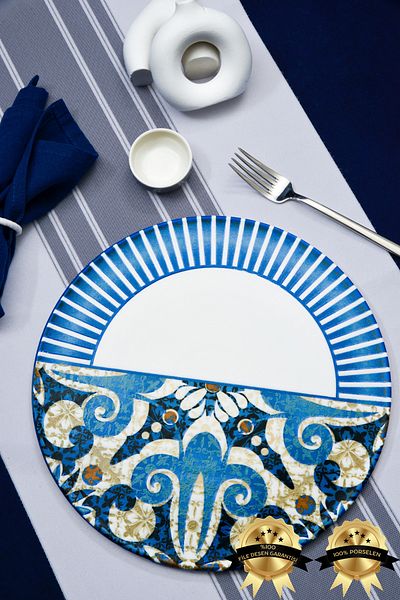 Heda Porselen Azur 32cm 2-Pack Porcelain Pizza Plate