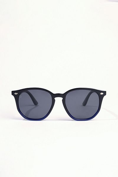 Oggy Eyewear Children's Unisex Sunglasses Mb1067Sl with Polarized Glass, Navy Blue Black Frame 2,6 Years