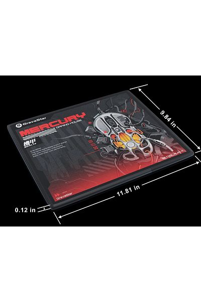 Gravastar Mercury Gaming Mousepad Precision Tracking, Durable Build, Non-Slip Base,Stylish Design