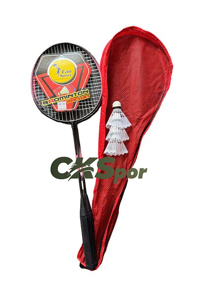 Monark CKSsports Badminton Set Containing 2 Rackets and 3 Balls with Bag