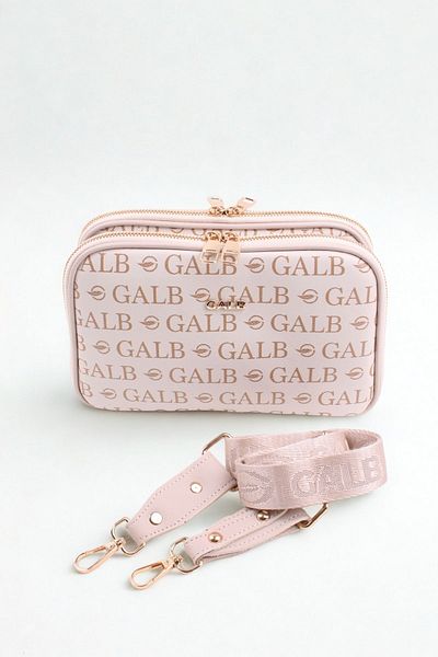 GALB LEATHER Geantă de umăr pentru femei din piele Lakoste crem de mărime medie - Geantă de mesager casual cu 5 compartimente