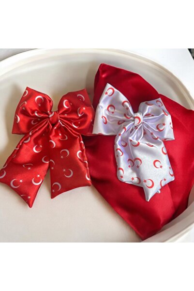 ALS Tasarım Dünyası 2-х комплект шпильок з мотивом місяця і зірки на червоном...