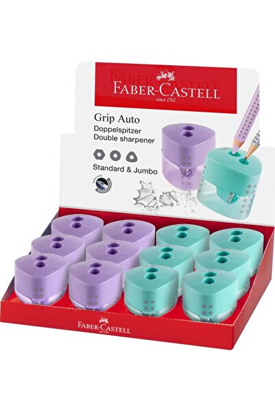 Faber Castell Пластмасова острилка с двоен захват Тренд 2019 Фабер-Кастел