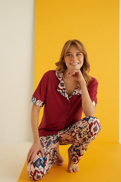 ELİTOL Marla Buttoned Pajama Set