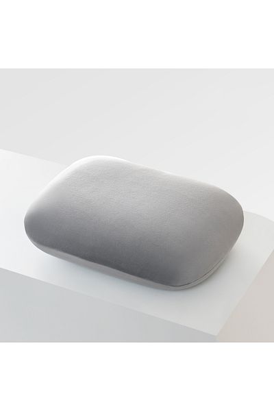 Choice 34x24cm Plush(Grey) Multifunction Memory Foam Neck Pillow Slow Rebound Soft Travel Pillow for Sleepi
