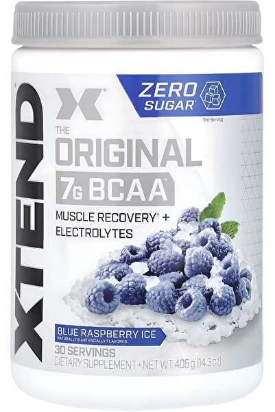 xtend مسحوق BCAA الأصلي بنكهة التوت الأزرق، خالٍ من السعرات الحرارية، خالٍ من...