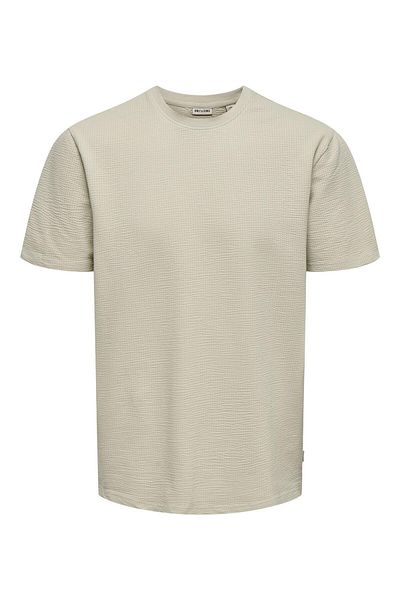 Only & Sons Kian Men's Beige T-Shirt (22028692-Slg)