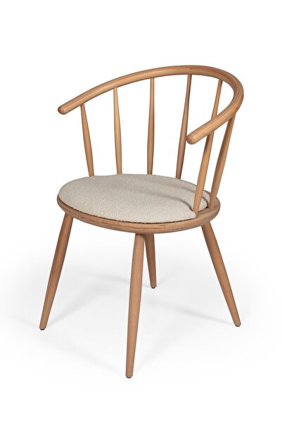 Woodenbend Nicde Ahşap Natural Döşemeli Sandalye