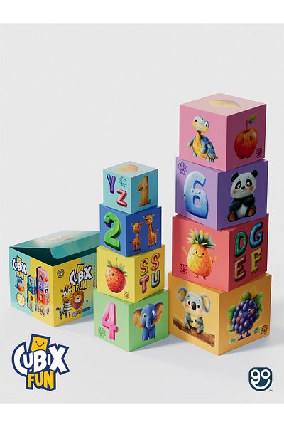 Go Toys Cubix Fun Stacking Boxes Rough Motor Skill Developer Educational Balance Tower Toy Shoppist