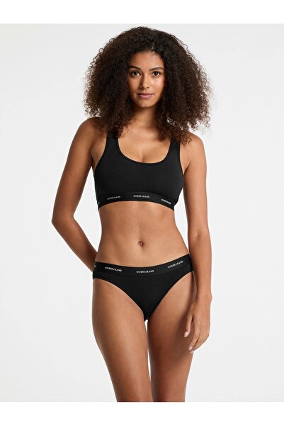 Guess Jeans Gj Bralette Kadın Siyah Modal Karışımlı Bralet W4BZ31KBBU1-JBLK