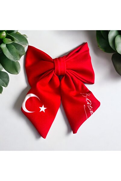 ALS Tasarım Dünyası Model de coadă de culoare roșie pentru femei pe țesătură ...