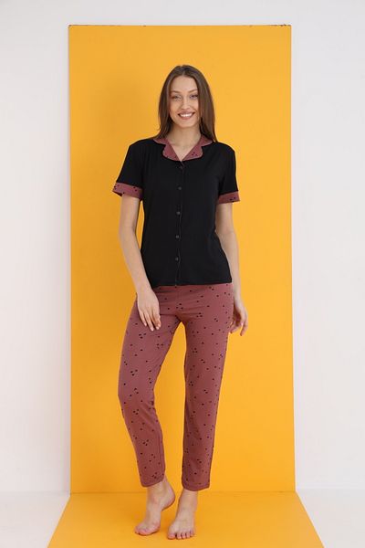 ELİTOL Bamboo Buttoned Pajama Set