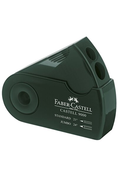 Faber Castell Manșon de ascuțit dublu din plastic verde Faber-Castell