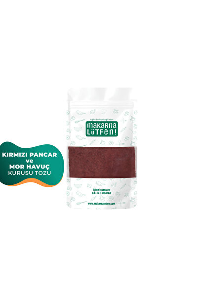 Makarna Lütfen Kırmızı Pancar Ve Mor Havuç Kurusu Tozu (90 GRAM)