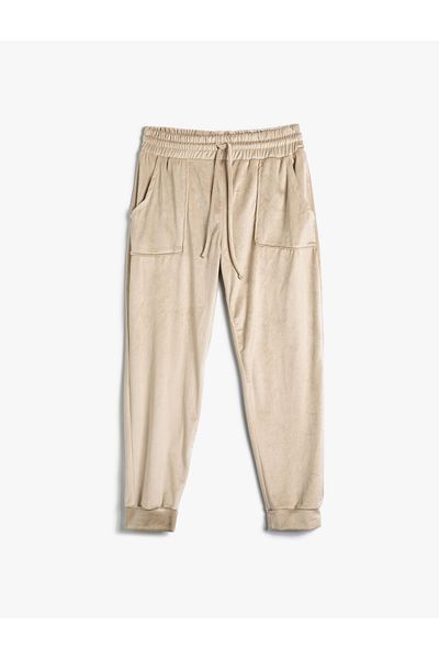 Koton Winter Pajama Bottoms Soft Textured with Pockets