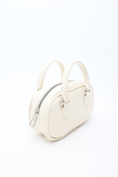 Mopia Regina Cream Women's Chain Cross Strap Mini Bag