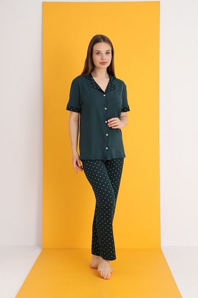 ELİTOL Bamboo Buttoned Pajama Set