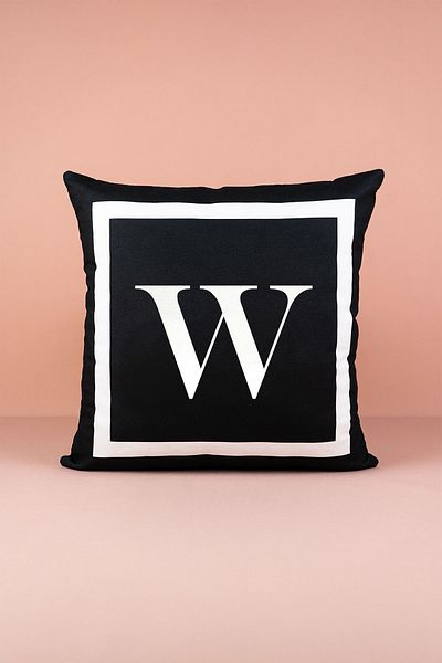 Cango Home Letter Throw Pillow Case (43X43 cm)