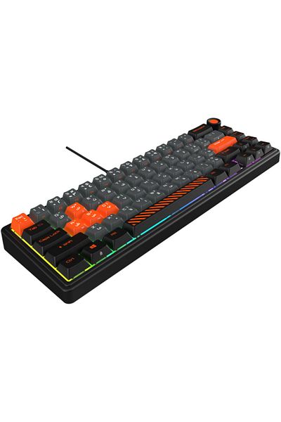 Gamertek Fusion 65% Gaming Mechanical Keyboard English-Arabic Layout - Black