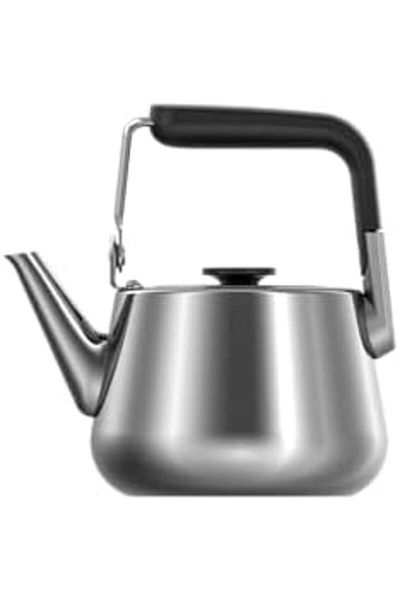 ALSAIF 1 liter durable and elegant sword teapot, ideal for serving tea and other types of tea. Silver color.