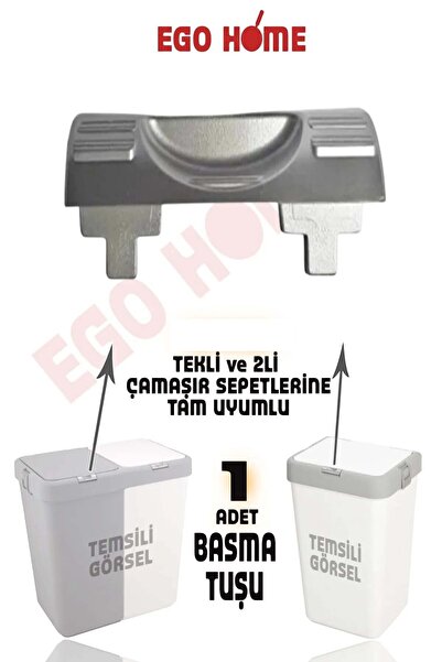 ego home Mote Çamaşır Sepeti Yedek Açma Kapama Butonu 40lt 80lt Tümüne Uyumlu...