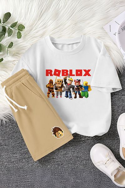 MYADA Set colorat pentru copii din 2 piese cu imprimeu Roblox Premium Fun 23407