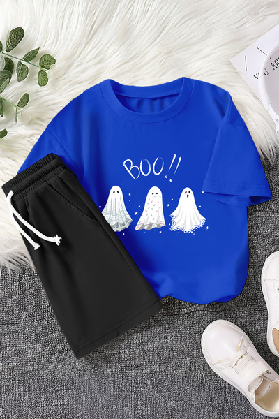 MYADA Premium Boo Ghost Štampano Dvodelni dečiji set 22669