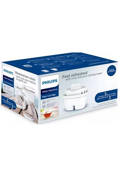 Philips Philips Micro X-Clean AWP211/58 water filter cartridge, 3 pieces, 100 L (White)