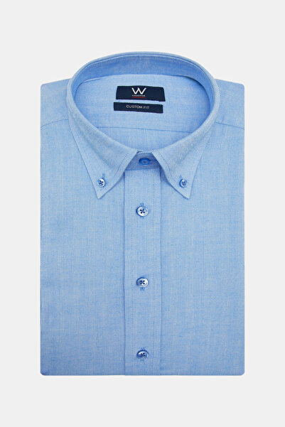 W Collection MAVİ UZUN KOLLU GÖMLEK