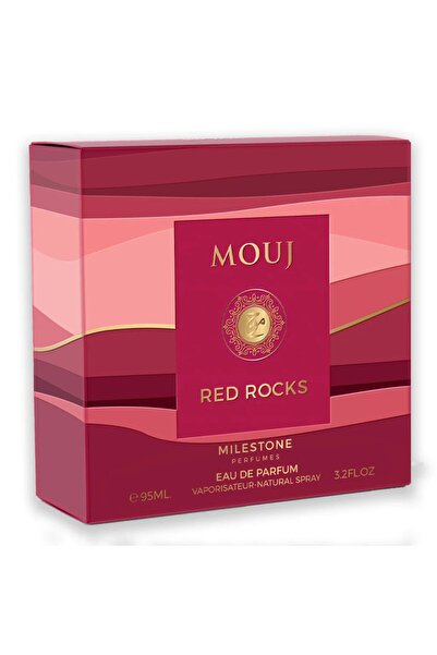 Milestone Mouj Red Rocks Unisex Perfume, 95 Ml, Floral and Berries Notes, Red