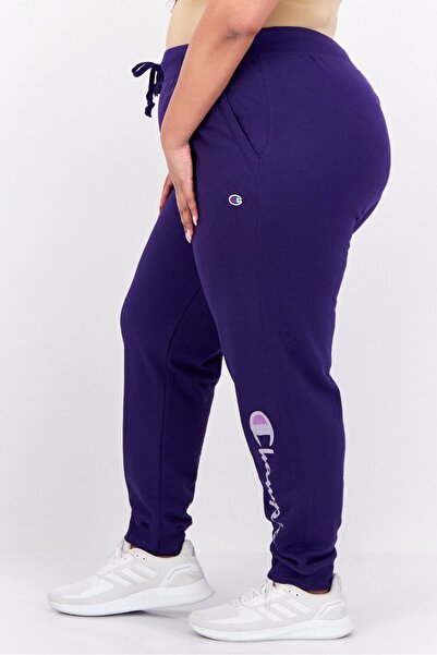 Champion Women Plus Size Brand Logo Outdoor Sweatpants, Purple