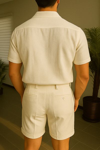 town walker Men's Oversize Old Money 100% Cotton Summer Flared Linen Look Shirt