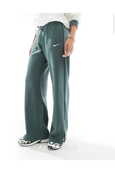 Nike Sportswear Phoenix Fleece High-Waisted Wide Oversize İspanyol Paça Yeşil...