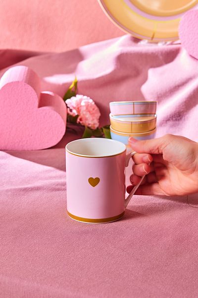 Karaca Talya Mug Pink 355 ml