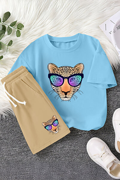 MYADA Nove sezone cool naočare Sa leopard printom 2-dijelni dečiji set 23457