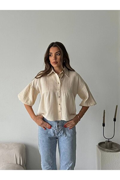 ABOUT US Πουκάμισο μουσελίνας RELAX KALIP # 2031