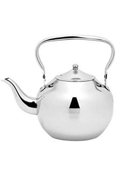 ALSAIF 1.5L Saif Teapot, durable and elegant, ideal for serving tea and other teas. Silver color.