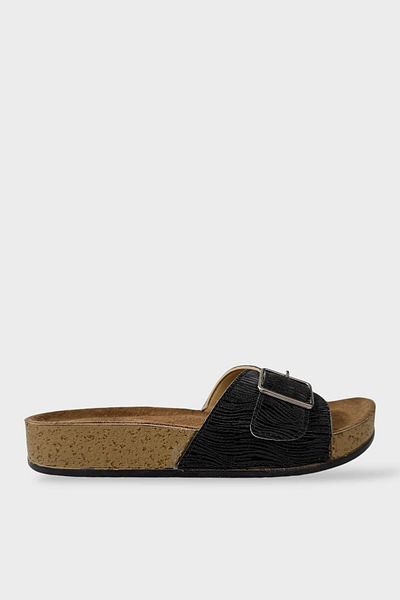Liger Women's Daily Slippers Adjustable Buckle Stylish Orthopedic Summer Home Beach Holiday Slippers Black