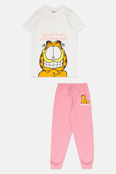 NİCKELODEON Kids Girl 2 Piece Graphic Print Top And Bottom Short, White