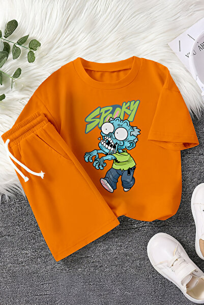 MYADA Новий сезон Набір для дітей з принтом страшних зомбі, 2 предмети 23390