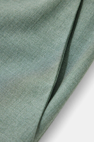 W Collection Mint Wide Leg High Waist Textured Pants