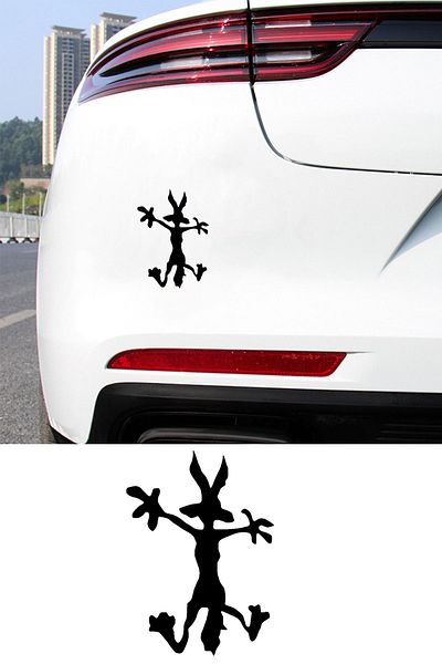 MIGNATIS Autocolant oficial Rabbit Auto pentru sticlă - Decal pentru computere, camioane, motociclete