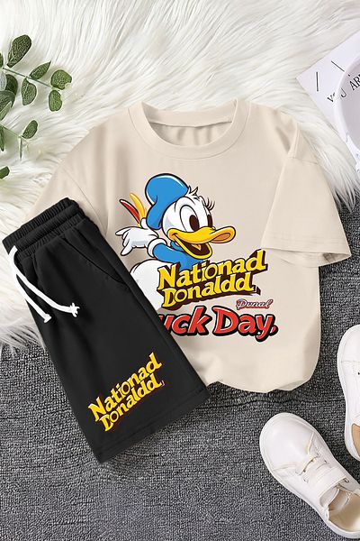 MYADA Premium National Day Duck Printed 2-Piece Children's Set 22467