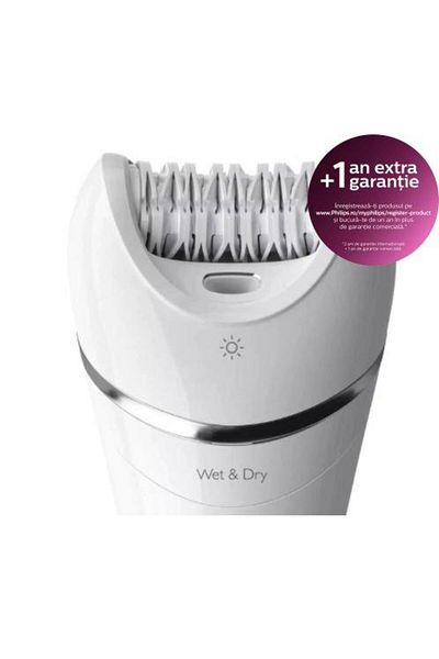 Philips Philips Wet&Dry Epilator BRE715/00, 5 Accessories, 32 Tweezers, 2 Speed ​​Settings (White)