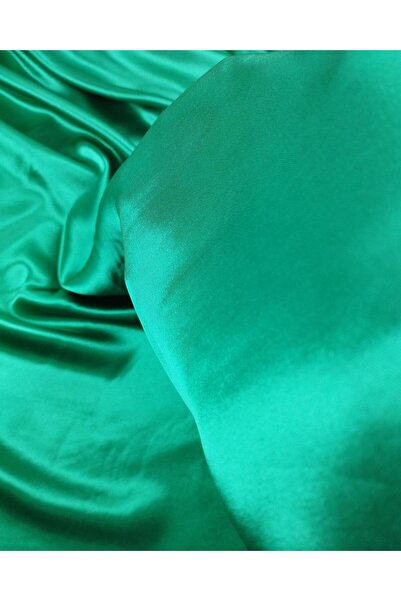 Kumaş Parça Зелений атласний віскоз, чудовий - 150 см, колір