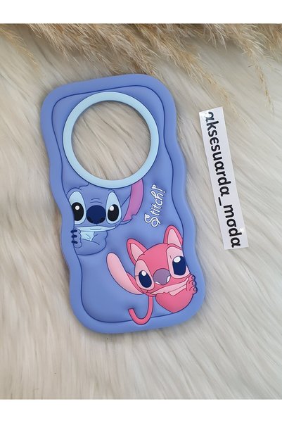 Aksesuarda Moda XIAOMI REDMI 14C Compatible Stitch Disney Lilo Dough Silicone Luxury Case