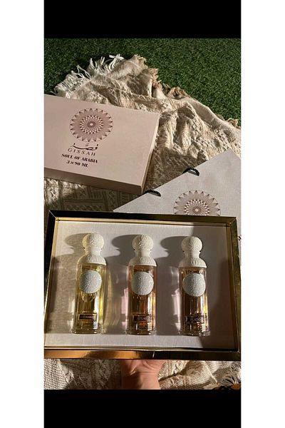 GISSAH بكج عطور قصه الجديد مكونه من 3 قطع او دي بارفيوم 3*90مل